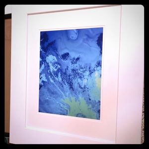 Modern Abstract Photography. White frame.